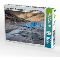 Sehnsucht Norwegen - Der Nigardsbreen ist nur einer der unzähligen Gletscher (Puzzle) von Calvendo Puzzle