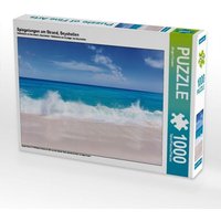 Spiegelungen am Strand, Seychellen (Puzzle) von Calvendo Puzzle