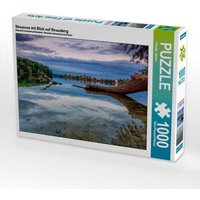 Straussee mit Blick auf Strausberg (Puzzle) von Calvendo Puzzle