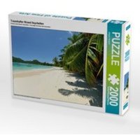 Traumhafter Strand Seychellen (Puzzle) von Calvendo