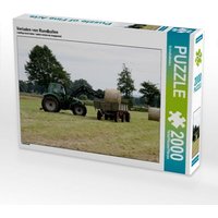 Verladen von Rundballen (Puzzle) von Calvendo Puzzle