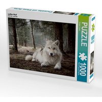 Weißer Wolf (Puzzle) von CALVENDO Verlag GmbH