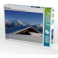 CALVENDO Puzzle Wintermärchen - verschneite Almhütte - Eiger, Mönch, Jungfrau 1000 Teile Lege-Größe 64x48cm Foto-Puzzle für glückliche Stunden CALVENDO Puzzle Wintermärchen - verschneite Almhütte - Eiger, Mönch, Jungfrau 1000 Teile Lege-Größe 64x48cm Foto-Puzzle für glückliche Stunden von Calvendo Puzzle