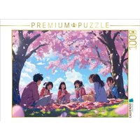 CALVENDO Puzzle Anime Kirschblüten-Picknick - Kawaii Manga-Szene mit Freunden unter Sakura Bäumen 1000 Teile Lege-Größe 64x48cm Foto-Puzzle für glückliche Stunden CALVENDO Puzzle Anime Kirschblüten-Picknick - Kawaii Manga-Szene mit Freunden unter Sakura Bäumen 1000 Teile Lege-Größe 64x48cm Foto-Puzzle für glückliche Stunden von Calvendo