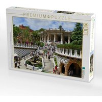 CALVENDO Puzzle Barcelona, Blick auf die riesige Terrasse im Park Güell, der vom genialen Gaudi von 1900 bis 1911 angelegt wurde 1000 Teile Lege-Grö CALVENDO Puzzle Barcelona, Blick auf die riesige Terrasse im Park Güell, der vom genialen Gaudi von 1900 bis 1911 angelegt wurde 1000 Teile Lege-Grö von Calvendo
