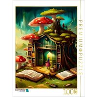 CALVENDO Puzzle Bücherwurm 1000 Teile Lege-Größe 64x48cm Foto-Puzzle für glückliche Stunden von Calvendo