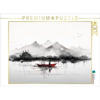 CALVENDO Puzzle Das rote Boot 2000 Teile Lege-Größe 90x67cm Foto-Puzzle für glückliche Stunden von Calvendo