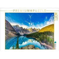 CALVENDO Puzzle Der See liegt im Valley of the Ten Peaks, in einem Tal auf einer Höhe von 1.884 m über dem Meeresspiegel. 1000 Teile Lege-Größe 64x4 CALVENDO Puzzle Der See liegt im Valley of the Ten Peaks, in einem Tal auf einer Höhe von 1.884 m über dem Meeresspiegel. 1000 Teile Lege-Größe 64x4 von Calvendo