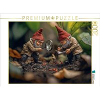 CALVENDO Puzzle Die Detektiv-Gartenzwerge auf Spurensuche 2000 Teile Lege-Größe 90x67cm Foto-Puzzle für glückliche Stunden von Calvendo