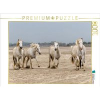 CALVENDO Puzzle Ein Motiv aus dem Kalender Die wilden Pferde der Camargue 1000 Teile Lege-Größe 64x48cm Foto-Puzzle für glückliche Stunden von Calvendo