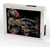 CALVENDO Puzzle Elefanten 1000 Teile Lege-Größe 64x48cm Foto-Puzzle für glückliche Stunden von Calvendo