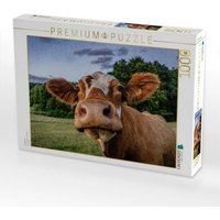 CALVENDO Puzzle Fleckvieh 1000 Teile Lege-Größe 64x48cm Foto-Puzzle für glückliche Stunden von Calvendo