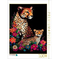 CALVENDO Puzzle Geparden 1000 Teile Lege-Größe 64x48cm Foto-Puzzle für glückliche Stunden CALVENDO Puzzle Geparden 1000 Teile Lege-Größe 64x48cm Foto-Puzzle für glückliche Stunden von Calvendo