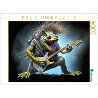 CALVENDO Puzzle Heavy Metal Frosch 2000 Teile Lege-Größe 90x67cm Foto-Puzzle für glückliche Stunden von Calvendo