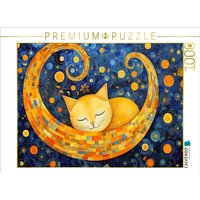 CALVENDO Puzzle Katze im Stil von Gustav Klimt 1000 Teile Lege-Größe 64x48cm Foto-Puzzle für glückliche Stunden CALVENDO Puzzle Katze im Stil von Gustav Klimt 1000 Teile Lege-Größe 64x48cm Foto-Puzzle für glückliche Stunden von Calvendo