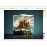 CALVENDO Puzzle Kleine Insel in einem Glaswürfel 1000 Teile Lege-Größe 64x48cm Foto-Puzzle für glückliche Stunden CALVENDO Puzzle Kleine Insel in einem Glaswürfel 1000 Teile Lege-Größe 64x48cm Foto-Puzzle für glückliche Stunden von Calvendo