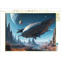 CALVENDO Puzzle Landung eines Ufos auf extrasolarem Planeten 1000 Teile Lege-Größe 64x48cm Foto-Puzzle für glückliche Stunden CALVENDO Puzzle Landung eines Ufos auf extrasolarem Planeten 1000 Teile Lege-Größe 64x48cm Foto-Puzzle für glückliche Stunden von Calvendo