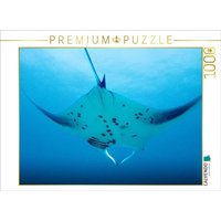CALVENDO Puzzle Mantarochen im Anflug 1000 Teile Lege-Größe 64x48cm Foto-Puzzle für glückliche Stunden von Calvendo