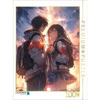 CALVENDO Puzzle Nach der Schule - Manga Liebespärchen 1000 Teile Lege-Größe 64x48cm Foto-Puzzle für glückliche Stunden von Calvendo