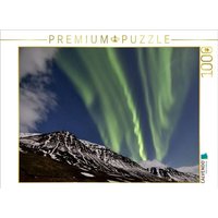 CALVENDO Puzzle Nordlichter über den Bergen des Hochlandes von Island 1000 Teile Lege-Größe 64x48cm Foto-Puzzle für glückliche Stunden von Calvendo