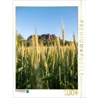 CALVENDO Puzzle Pfaffenstein Nordseite - Blick aus Richtung Pfaffendorf 1000 Teile Lege-Größe 64x48cm Foto-Puzzle für glückliche Stunden von Calvendo