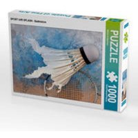 CALVENDO Puzzle SPORT trifft SPLASH - Badminton 1000 Teile Lege-Größe 64x48cm Foto-Puzzle für glückliche Stunden CALVENDO Puzzle SPORT trifft SPLASH - Badminton 1000 Teile Lege-Größe 64x48cm Foto-Puzzle für glückliche Stunden von Calvendo