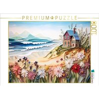 CALVENDO Puzzle Sanfte Wellen am kleinen Strandhaus 1000 Teile Lege-Größe 64x48cm Foto-Puzzle für glückliche Stunden CALVENDO Puzzle Sanfte Wellen am kleinen Strandhaus 1000 Teile Lege-Größe 64x48cm Foto-Puzzle für glückliche Stunden von Calvendo