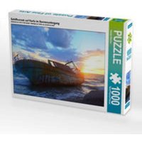 CALVENDO Puzzle Schiffswrack auf Korfu im Sonnenuntergang 1000 Teile Lege-Größe 64 x 48 cm Foto-Puzzle Bild von Renate Bleicher CALVENDO Puzzle Schiffswrack auf Korfu im Sonnenuntergang 1000 Teile Lege-Größe 64 x 48 cm Foto-Puzzle Bild von Renate Bleicher von CALVENDO V