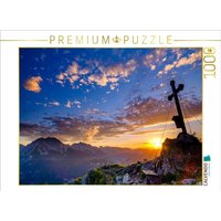 CALVENDO Puzzle Sonnenuntergang im Nationalpark Berchtesgaden 1000 Teile Lege-Größe 64x48cm Foto-Puzzle für glückliche Stunden von Calvendo