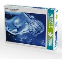 CALVENDO Puzzle Traumhaft schöner Akt in Blau 2000 Teile Lege-Größe 67 x 90 cm Foto-Puzzle Bild von Marita Zacharias von CALVENDO V