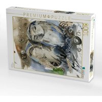 CALVENDO Puzzle zwei Eulen 1000 Teile Lege-Größe 64x48cm Foto-Puzzle für glückliche Stunden von Calvendo