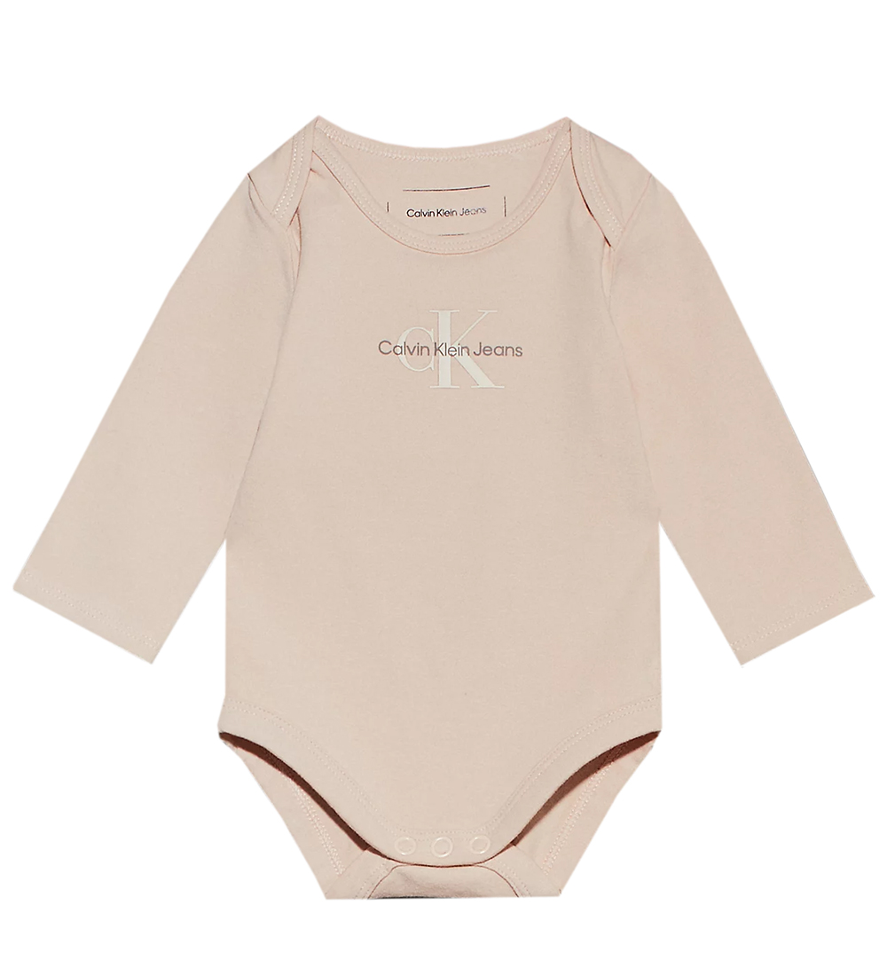 Calvin Klein Body l/ä - Monogramm - Baiser Blush - Calvin Klein - 1 Jahr (80) - Body L/Ä von Calvin Klein