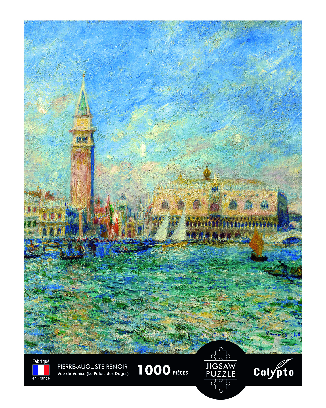 Calypto Ansicht Von Venedig (Der Dogenpalast) - Pierre-Auguste Renoir 1000 Teile Puzzle Calypto-7013 von Calypto