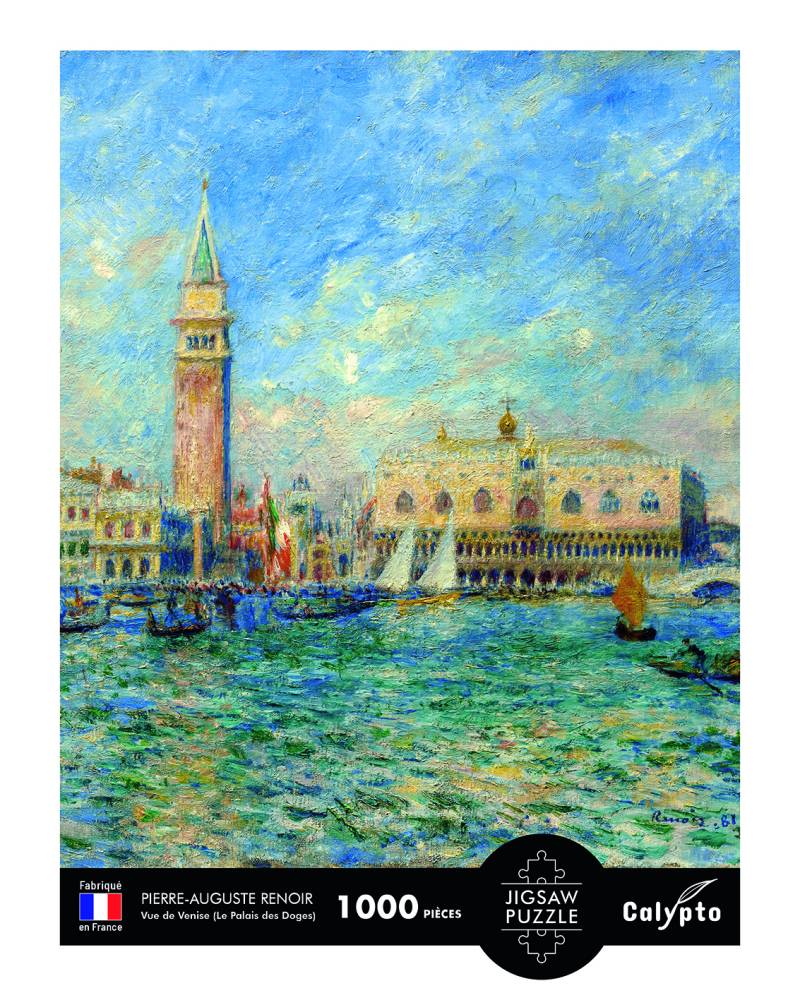 Calypto Ansicht Von Venedig (Der Dogenpalast) - Pierre-Auguste Renoir 1000 Teile Puzzle Calypto-7013 von Calypto