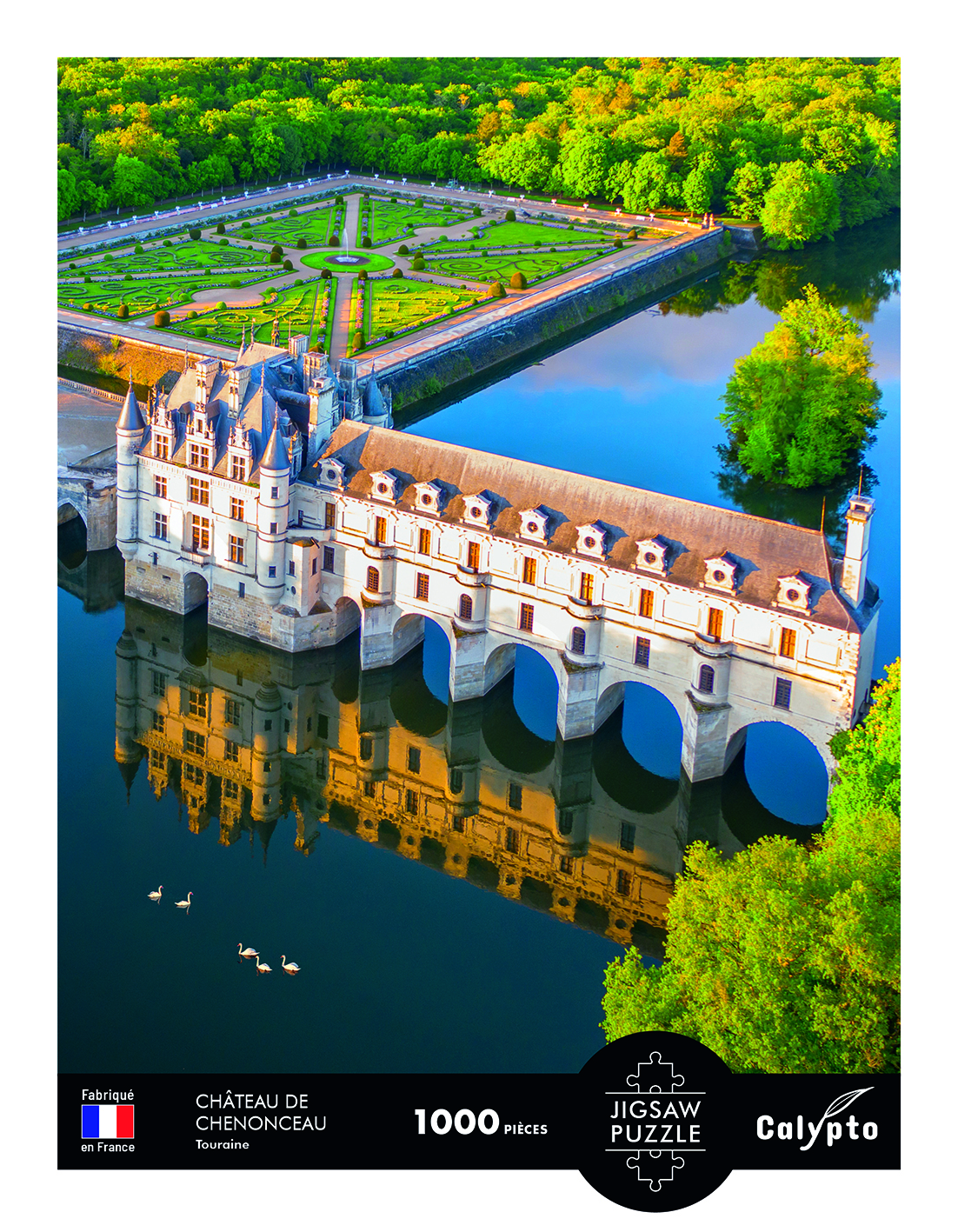 Calypto Landschaft - Schloss Chenonceau - Touraine 1000 Teile Puzzle Calypto-7107 von Calypto