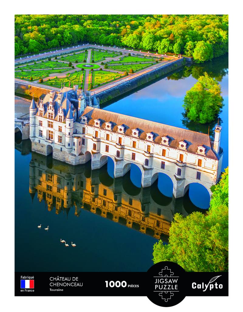 Calypto Landschaft - Schloss Chenonceau - Touraine 1000 Teile Puzzle Calypto-7107 von Calypto