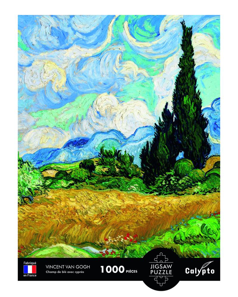 Calypto Weizenfeld Mit Zypressen - Vincent Van Gogh 1000 Teile Puzzle Calypto-7014 von Calypto