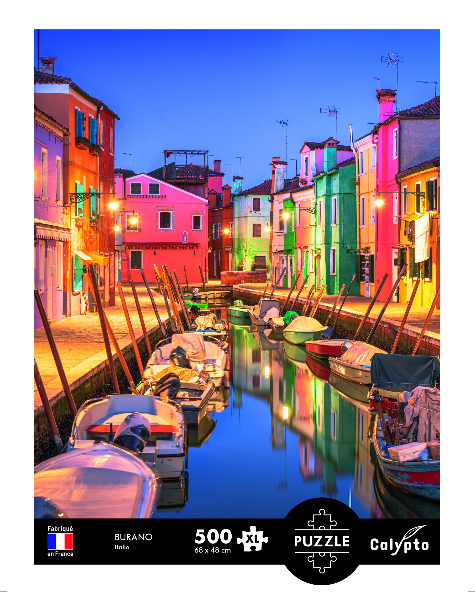 Calypto XXL Teile - Burano - Italie 500 Teile Puzzle Calypto-7355 von Calypto