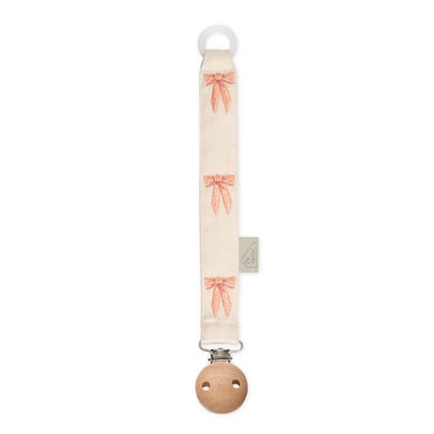 Cam Cam® COPENHAGEN Gestickte Schnullerkette Bows von Cam Cam Copenhagen