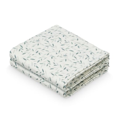 Cam Cam® COPENHAGEN Mulltuch 2er Pack Green Leaves von Cam Cam Copenhagen