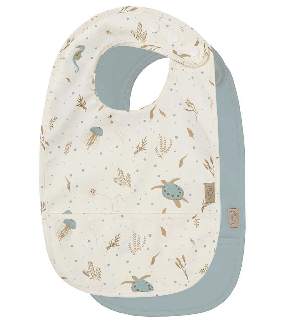 Cam Cam Lätzchen m. Tasche - PU - 2er-Pack - Sea Garden - Cam Cam - One Size - Lätzchen Cam Cam Lätzchen m. Tasche - PU - 2er-Pack - Sea Garden - Cam Cam - One Size - Lätzchen von Cam Cam