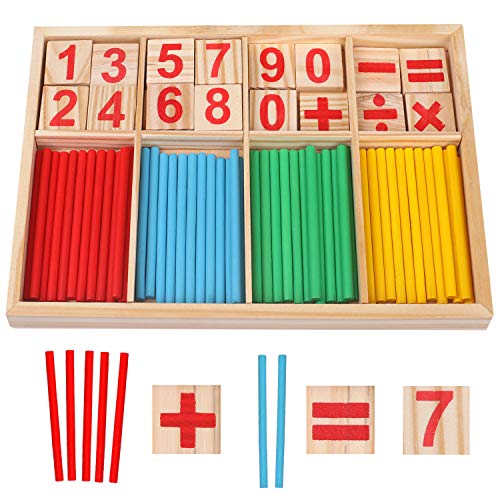 camelize Montessori mathematisches Spielzeug Holz,Rechenstäbchen,Zahlenlernspiel, Pädagogisches Mathe-Spielzeug für Kinder 3 4 5 camelize Montessori mathematisches Spielzeug Holz,Rechenstäbchen,Zahlenlernspiel, Pädagogisches Mathe-Spielzeug für Kinder 3 4 5 von camelize