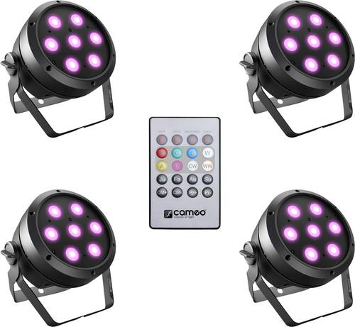Cameo ROOT PAR 4 SET 1 LED-PAR-Scheinwerfer Anzahl LEDs (Details): 7 4W Schwarz von Cameo