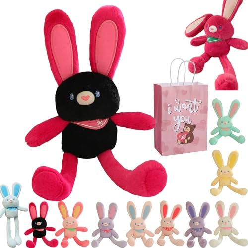 Camic Pull up Rabbit Plush Toy- Interactive Stretchy Design, Soft Bunny Plush Stuffed Animal Toy Pull Ears Rabbit, Rabbit Keychain Easter Bunny Pull-up Toys (E) von Camic