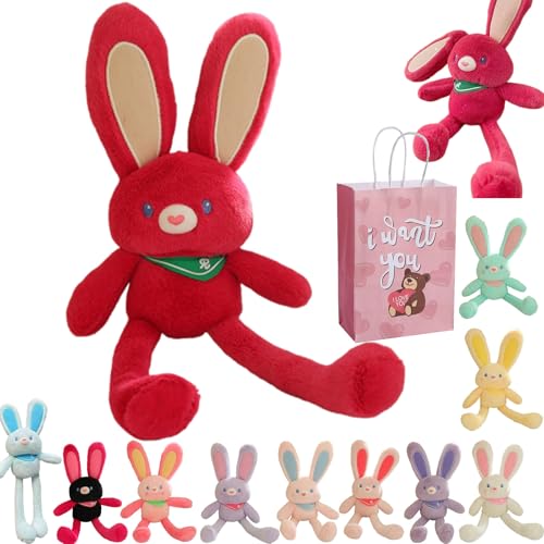 Camic Pull up Rabbit Plush Toy- Interactive Stretchy Design, Soft Bunny Plush Stuffed Animal Toy Pull Ears Rabbit, Rabbit Keychain Easter Bunny Pull-up Toys (J) von Camic