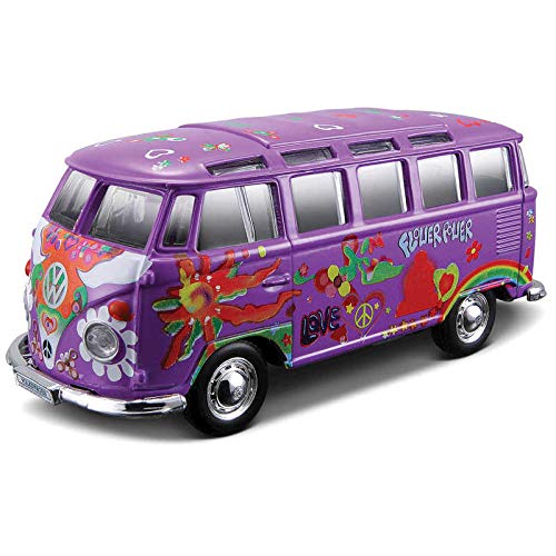 VW Samba Bus Grün Hippie Line Maisto 1:25 Modellauto [Spielzeug] von Tobar