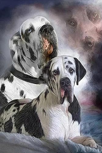 1000-teiliges Puzzle für Erwachsene, zwei große dänische Hunde, niedlich, bunt, pädagogisches Puzzlespielzeug, herausforderndes Familienspielzeug, Puzzle, Spiele für Erwachsene, Heimdekoration 1000-teiliges Puzzle für Erwachsene, zwei große dänische Hunde, niedlich, bunt, pädagogisches Puzzlespielzeug, herausforderndes Familienspielzeug, Puzzle, Spiele für Erwachsene, Heimdekoration von CanGbay