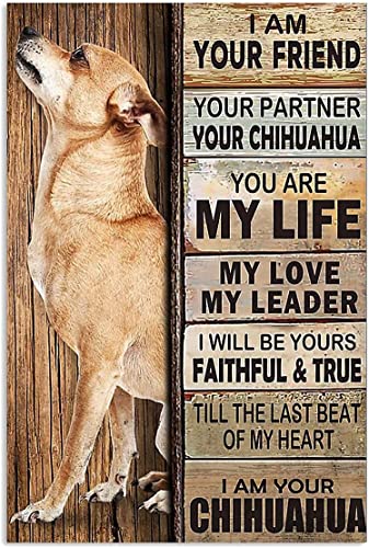 1000-teiliges Puzzle für Erwachsene – I Am Your Friend Your Partner – Klassischer niedlicher Hund Chihuahua Lustiges Lernpuzzle Familienspiel Spielzeug Erwachsene Wohnkultur von CanGbay