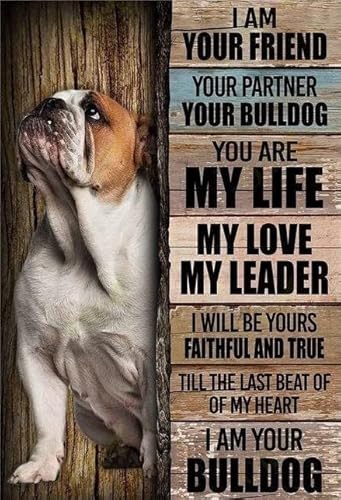 500-teiliges Puzzle für Erwachsene – I Am Your Friend Your Partner – Niedliche Bulldogge Lustiges Holzpuzzle Lernspiel Familienspiel Spielzeug Erwachsene Wohnkultur Puzzle 500-teiliges Puzzle für Erwachsene – I Am Your Friend Your Partner – Niedliche Bulldogge Lustiges Holzpuzzle Lernspiel Familienspiel Spielzeug Erwachsene Wohnkultur Puzzle von CanGbay