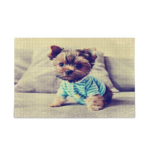 500-teiliges Puzzle für Erwachsene – klassischer niedlicher Yorkie-Hund – Holzpuzzle, einzigartig geeignet für Teenager, lustiges Lernpuzzle, Familienspielzeug, Spielzeug für Erwachsene 500-teiliges Puzzle für Erwachsene – klassischer niedlicher Yorkie-Hund – Holzpuzzle, einzigartig geeignet für Teenager, lustiges Lernpuzzle, Familienspielzeug, Spielzeug für Erwachsene von CanGbay